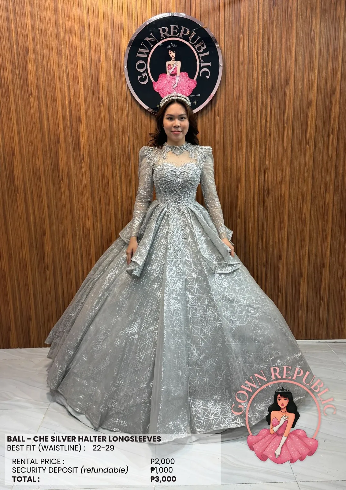 Ball Gowns: Silver / Gray 263